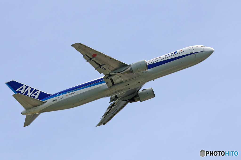 「すかい」 ANA 767-381 JA611A Takeoff 