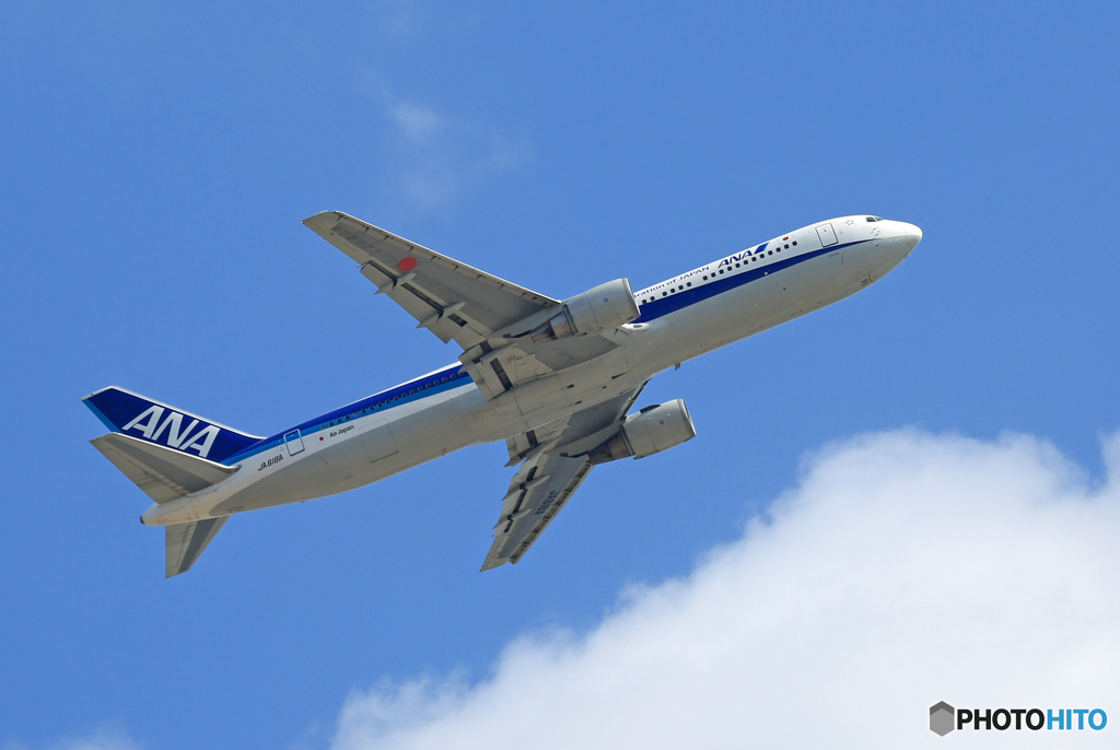 「すかい」 ANA 767-381 JA618A 出発