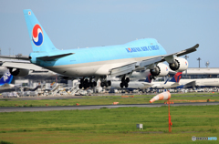 「青が好き」 Korean C 747-8 HL7617 Landing