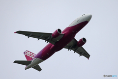 「青の空」peach A320-214 JA821P  出発です