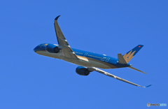 「晴れ」Vietnam A350-941 VN-A895 離陸します