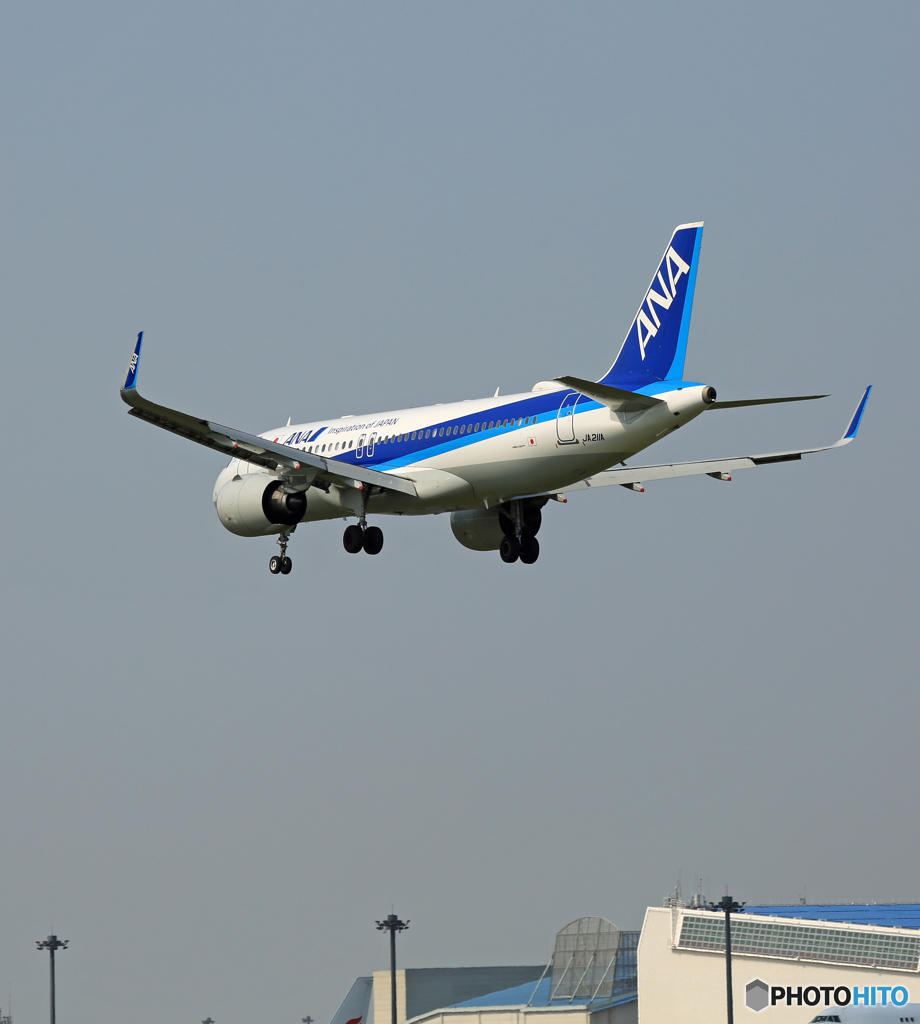 「はれ」 ANA A320-271N neo JA212A Landing