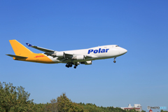 「良い空～」 Polar 747-47UF N498MC 到着です