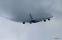 「良い雲」NCA ✈747-8KZF✈雲付き❣ 出発