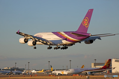 「青空」 THAI A380-841 HS-TUF 着地前