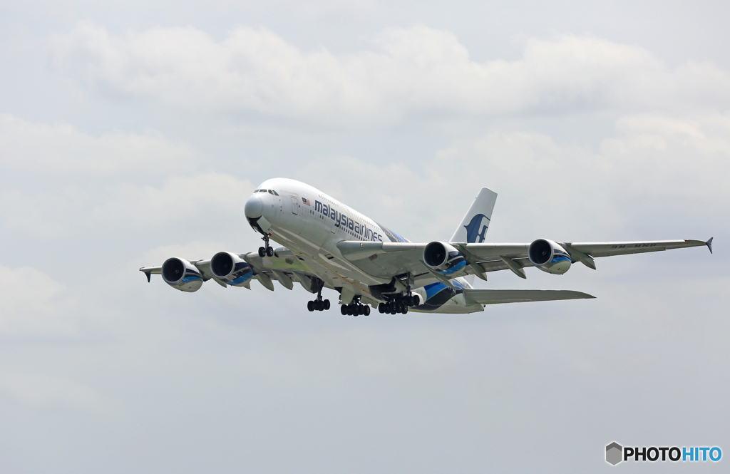 「はれー」 Malaysia A380-841 9M-MNB Takeoff 