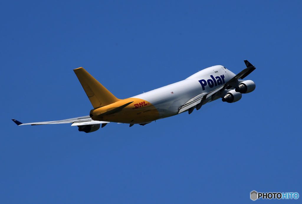 「青い空」が一番 POLAR 747 N451PA 飛ぶ
