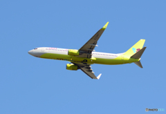 「良い天気」 Jin Air 737-8B5 HL7565 Takeoff 