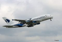 「青が好き」 Malaysia A380-841 Takeoff 