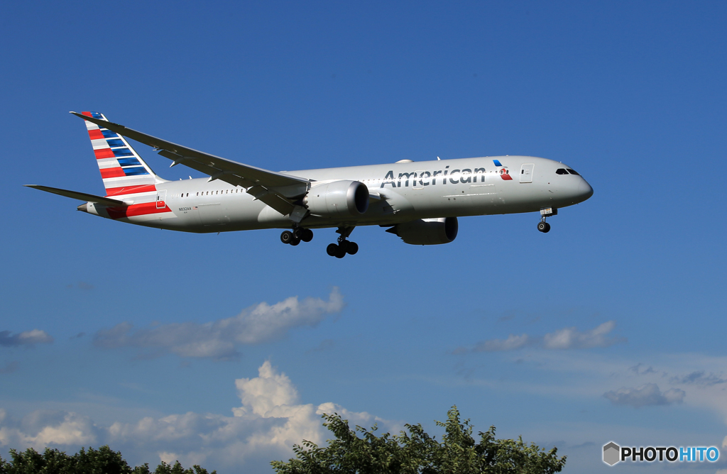 「Blue」American 787-8  N832AA  Landing