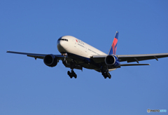 「すかい」デルタ　777-200 N864DA 着陸します