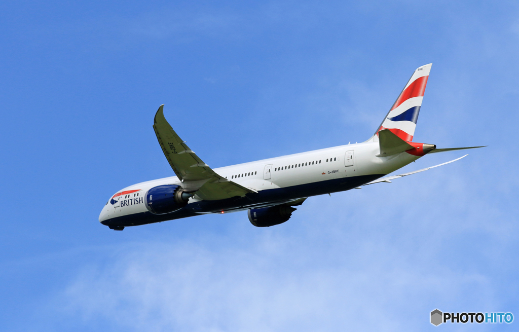 「青が大好き」 British 787-9 G-ZBKE 離陸
