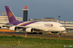  「晴れ」 THAI A380-841 HS-TUC 出発です