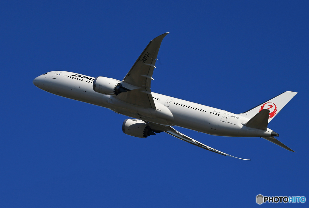 「青が大好き」JAL 787-9 JA872J 出発