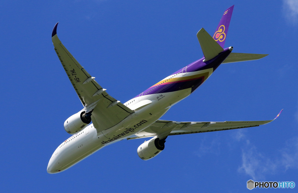 「はれー」 THAI A350-941 HS-THL 出発です