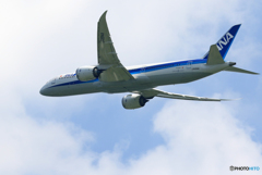 「良い天気」 ANA 787-9 JA894A 飛行