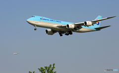 「青い空」が一番 Korean Cargo 747-8F 来た～