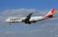 「良い天気」 Cargolux 747-8 LX-VCM 飛行  