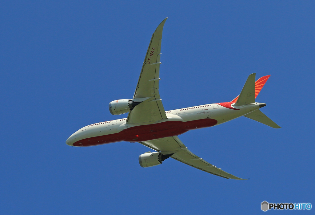 「良い空～」 AIR INDIA 787-8 VT-NAA 飛行