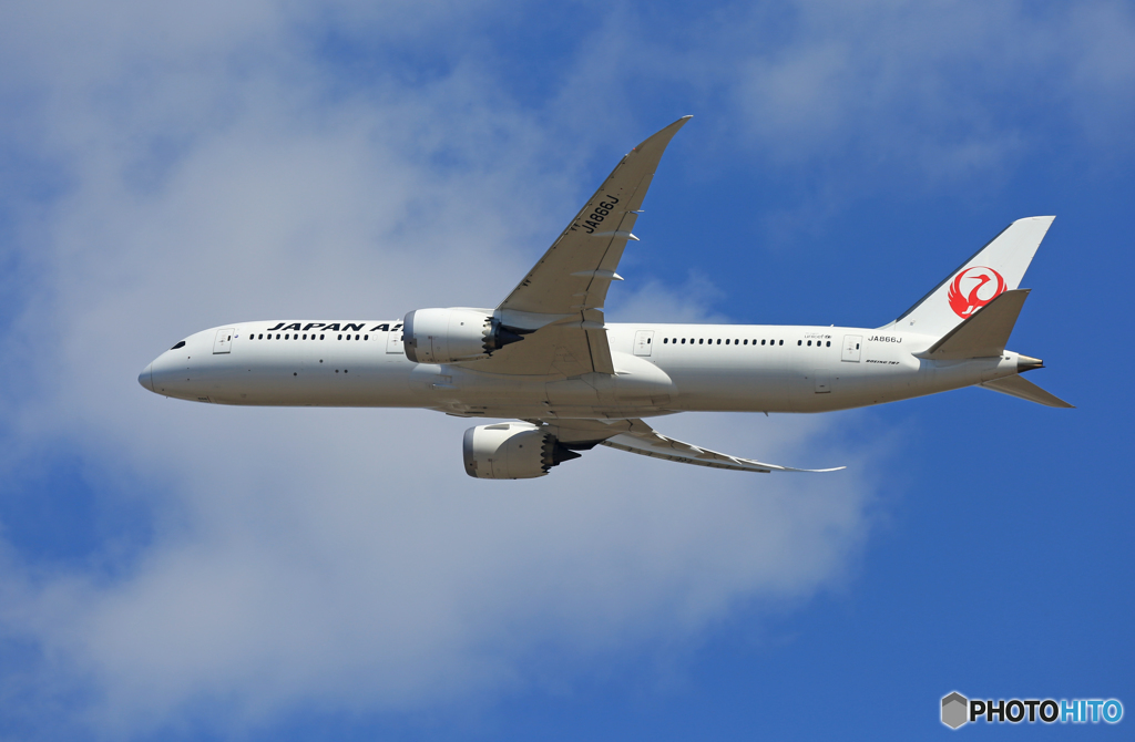 「青が大好き」 JAL 787-9 JA866J 出発です