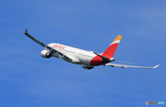  「晴れ」 IBERIA A330-202 EC-MNL  Takeoff 