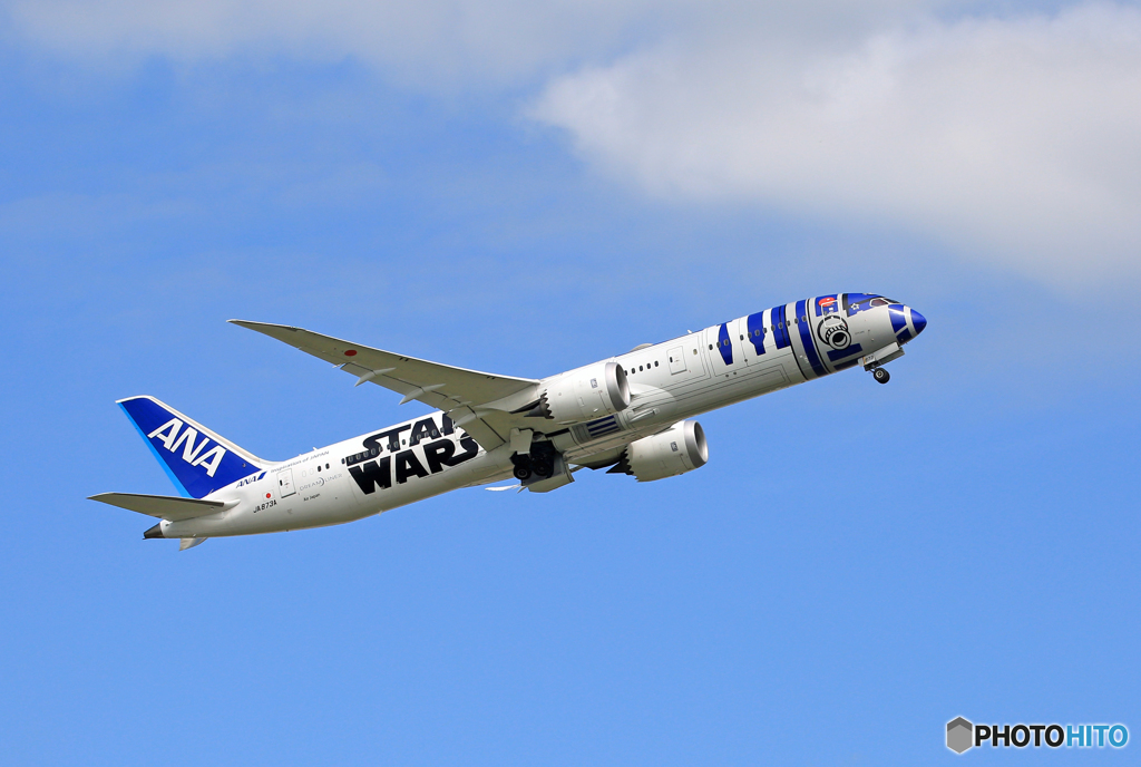 「真青の空」 STAR WARS 787-8 JA873A