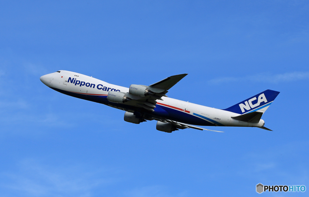 「良い空～」NCA 747-8KZF JA18KZ Takeoff 