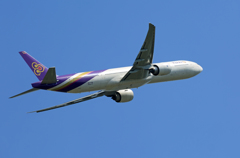 「はれー」 THAI 777-3D7 HS-TKW Takeoff