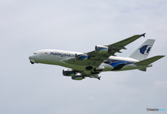 「そらー」 Malaysia A380-841 9M-MNB 出発