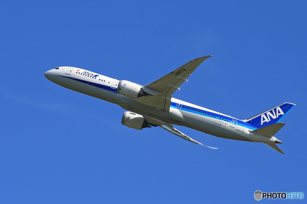 「はれー」　ANA 787-9 JA877A 離陸