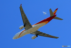 「良い天気」　香港航空A330-343クロス 飛行