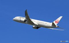 「真青の空」JAL 787-9 JA872J  離陸です