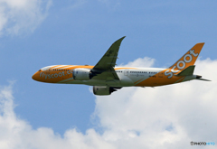 [青い空]　scoot 787-8 9V-OFE 離陸