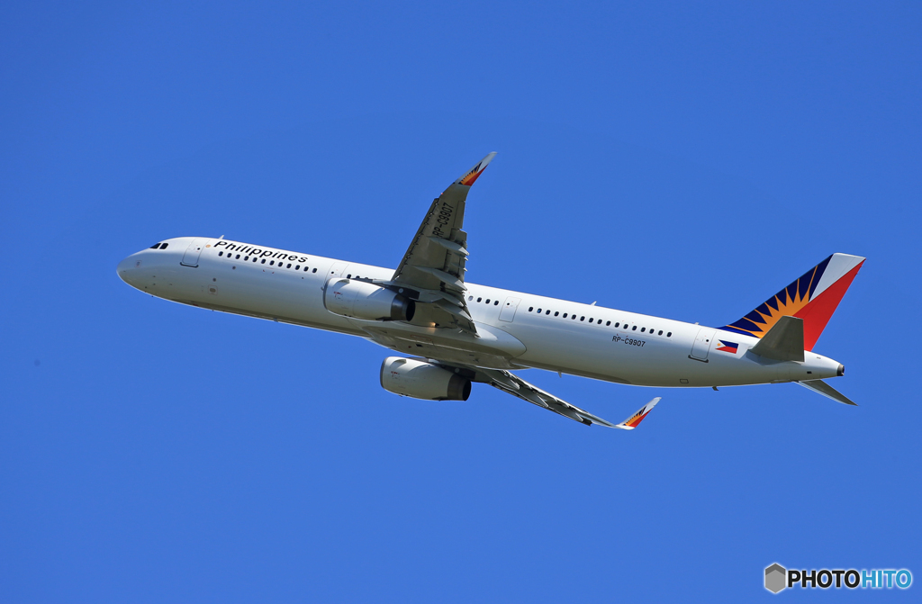 「青い日」PhilippinesA321-231 Takeoff 