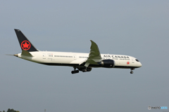 「青が好き」 Air Canada 787-9 C-FRSR 着地前 
