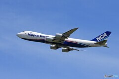 「良い天気」NCA 747-8KZF JA13KZ Takeoff