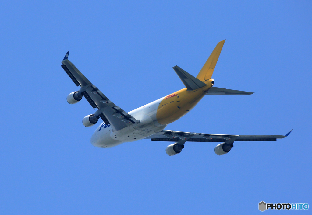  「晴れ」 Polar ✈747-46N N453PA Takeoff 
