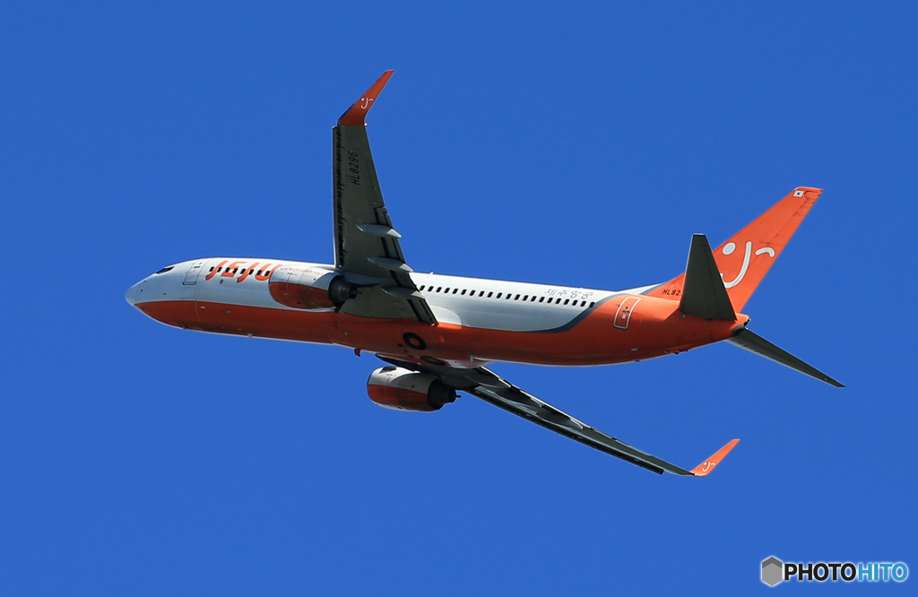 「青い日」JEJU 737-8Q8 HL8296 Takeoff  