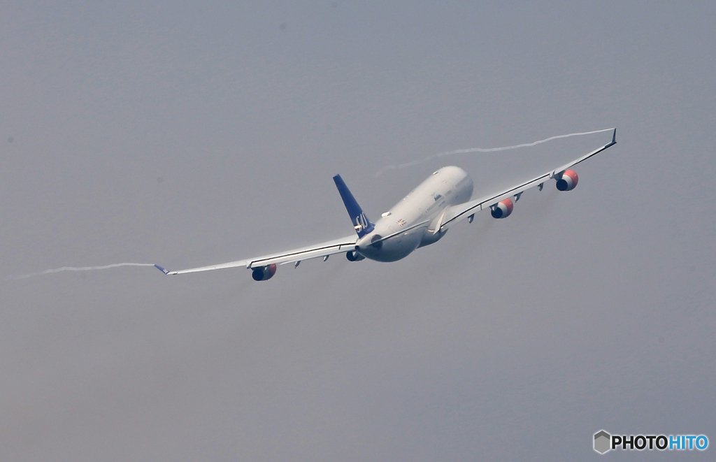 ☁「雲」SAS A340-313 LN-RKG　Takeoff  