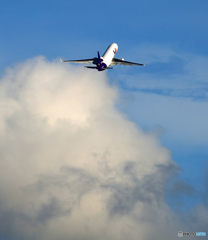 ☀「青い空」が一番 FedEx MD-11 N594FE 飛ぶ