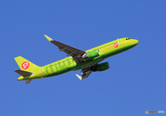 「良い天気」 S7航空 A320-214 VP-VOL Takeoff 