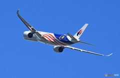 「蒼空」Malaysia A350-941 9M-MAF 出発