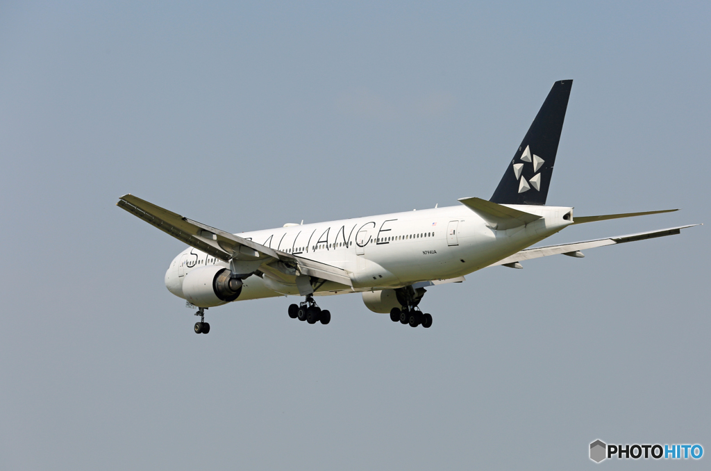 「良い天気」UNITED STAR N794UA Landing