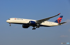 「あおぞら」 DELTA A350-941 N508DN着陸します