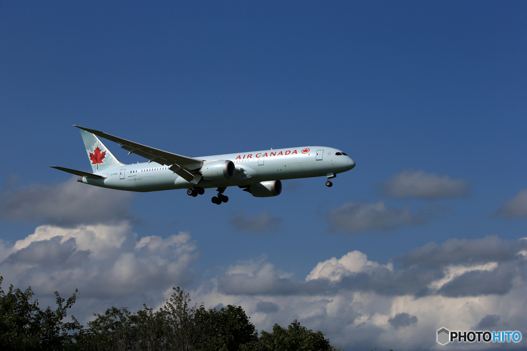 「そらー」AIR CANADA 787-9 C-FRSE 到着です