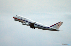「そらー」Korean 専用機７４７ ジャンボ機 出発です