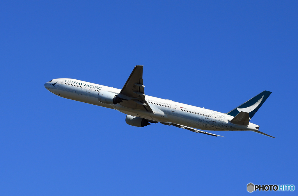 「あおぞら」Cathay 777-367 B-HNK 離陸 
