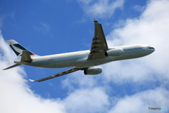 「青空」 Cathay A330-343 B-LBJ Takeoff 