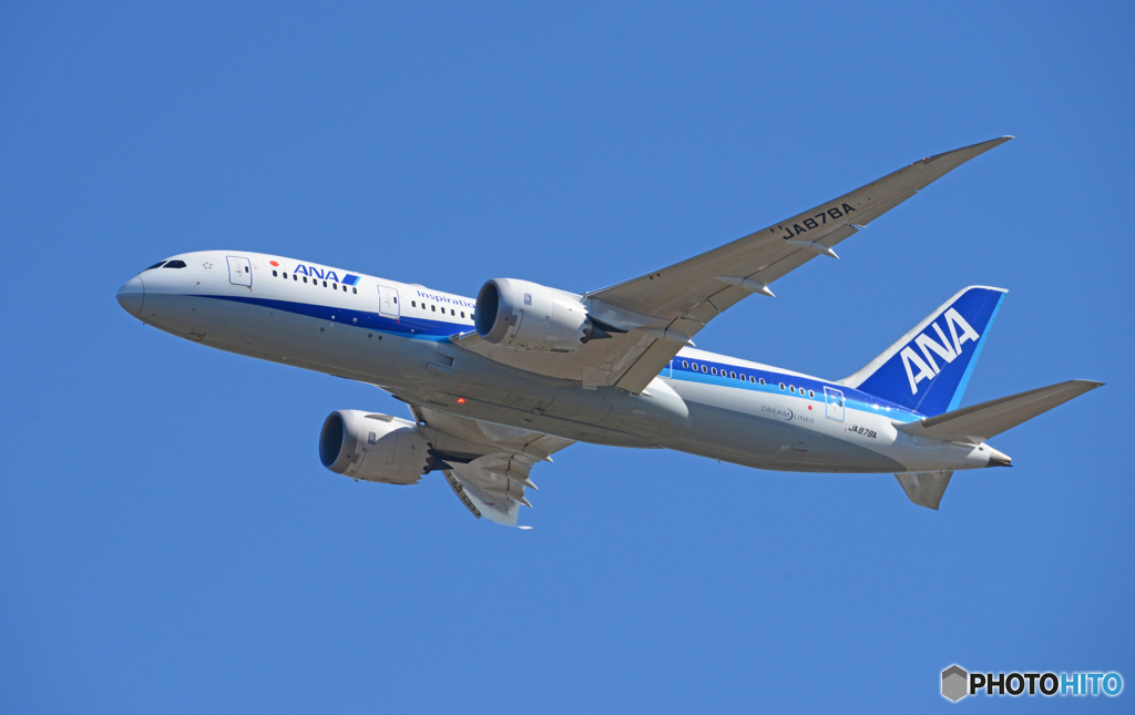 「はれー」 ANA 787-8 JA878A 離陸 です
