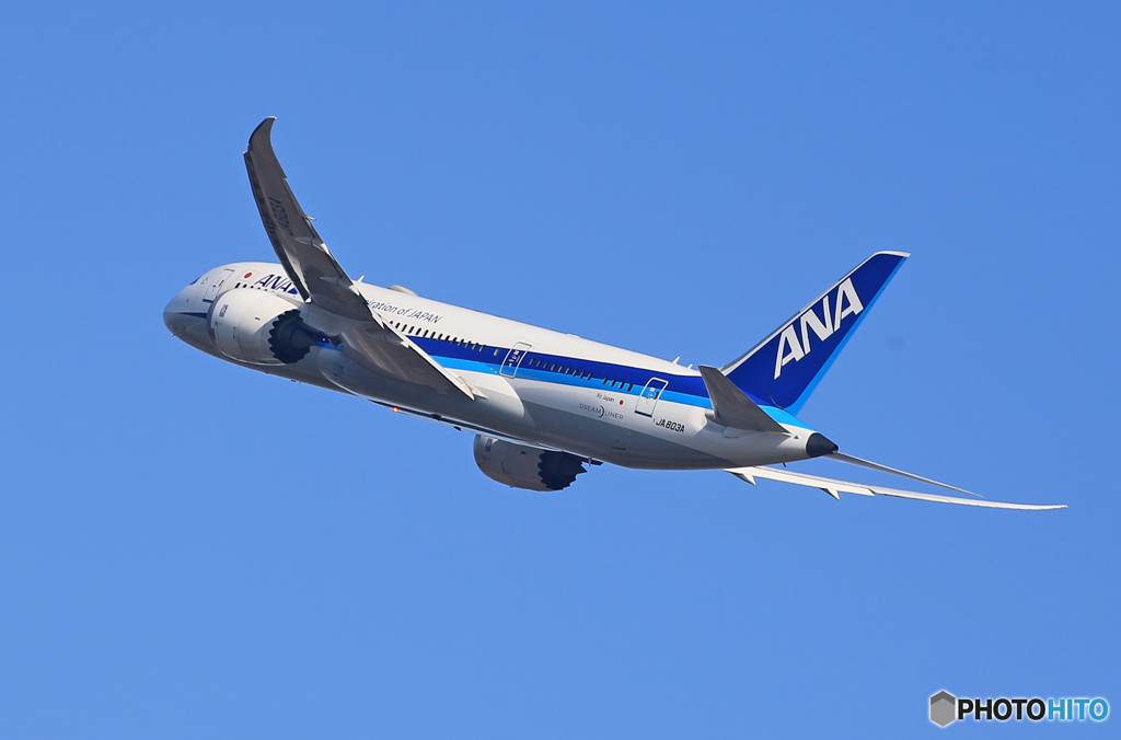 「そらー」ANA 787-8 JA83A 出発です